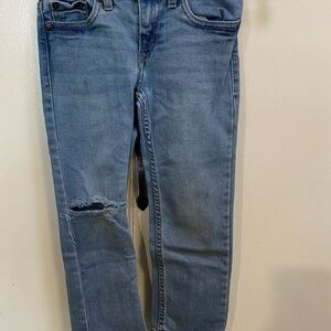 Levi's Blue Denim 511 Jeans with Green Logo Waistband